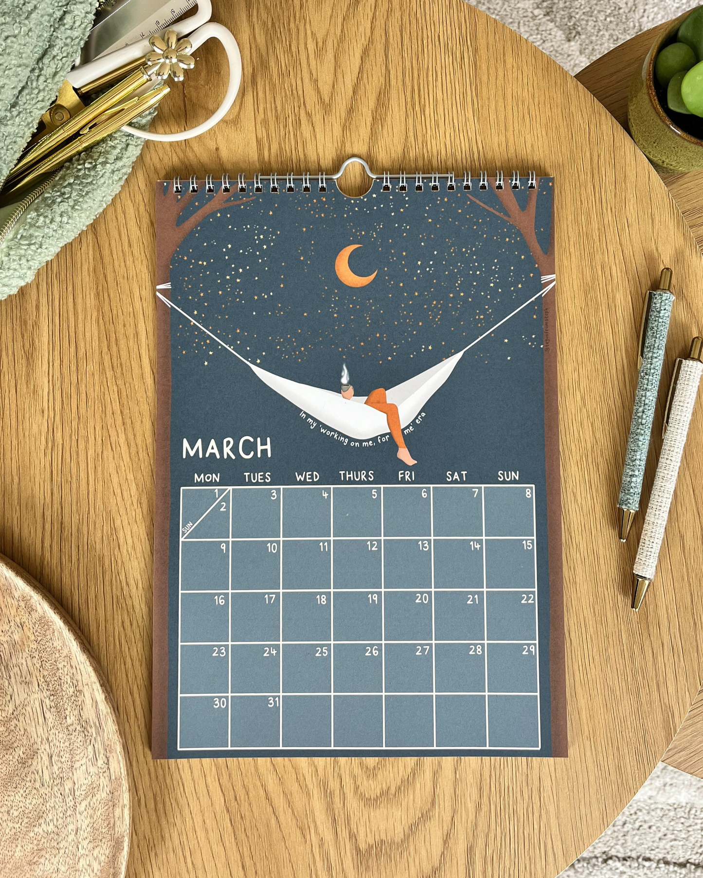 (PRE-ORDER) Glow 2026 Wall Calendar | A4