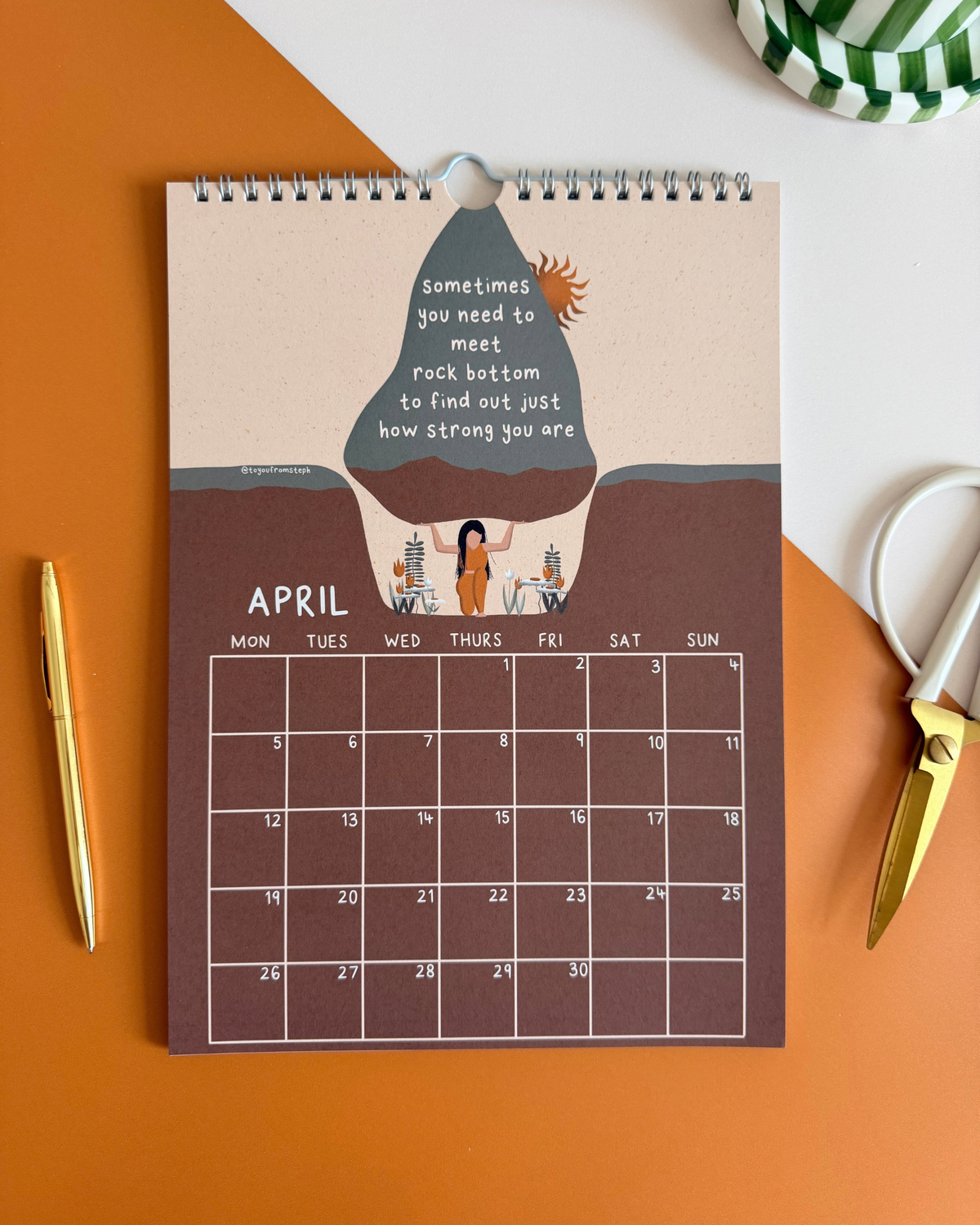 (PRE-ORDER) 2027 Wall Calendar | Quotes to Live By | A4
