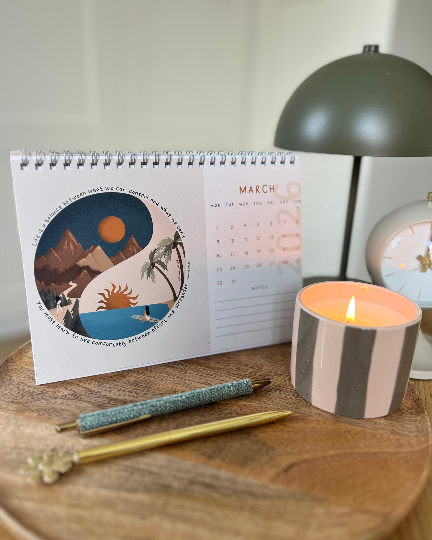 (PRE-ORDER) Thrive 2026 | Desktop Calendar | A5