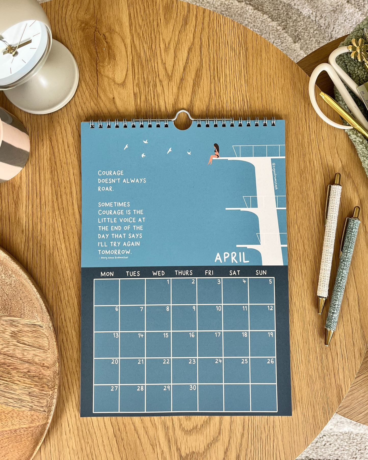 (PRE-ORDER) Rise 2026 Wall Calendar | A4