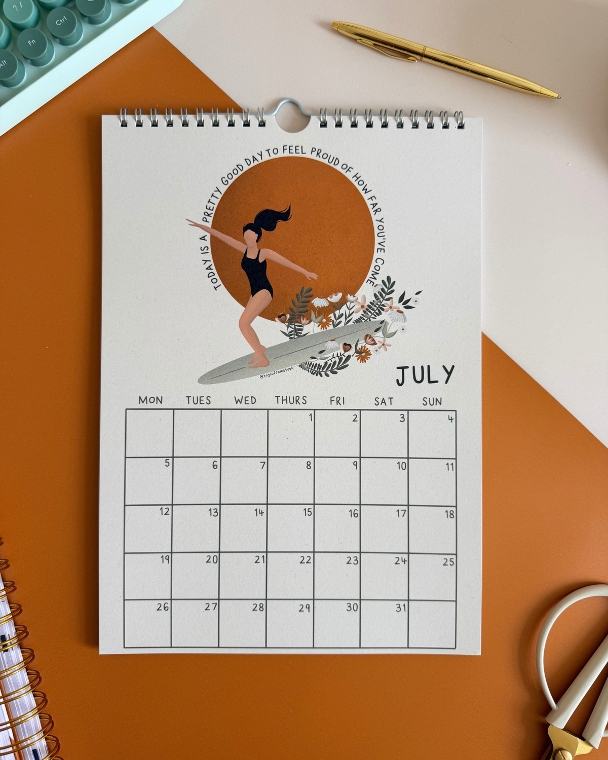 (PRE-ORDER) 2027 Wall Calendar | Quotes to Live By | A4