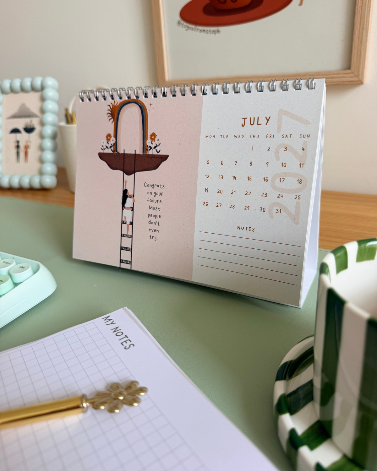 (PRE-ORDER) Thrive 2027 | Desktop Calendar | A5