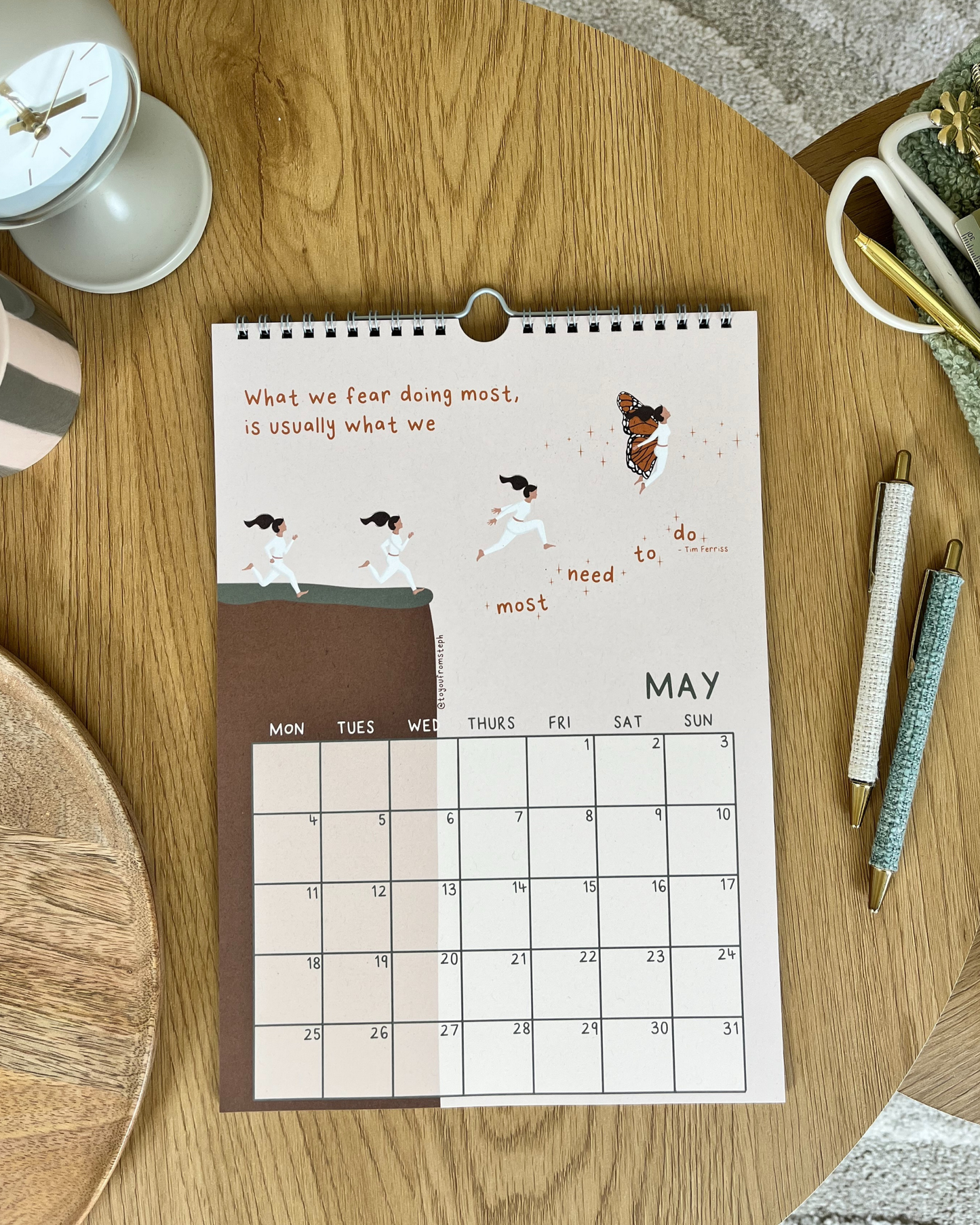 (PRE-ORDER) Rise 2026 Wall Calendar | A4