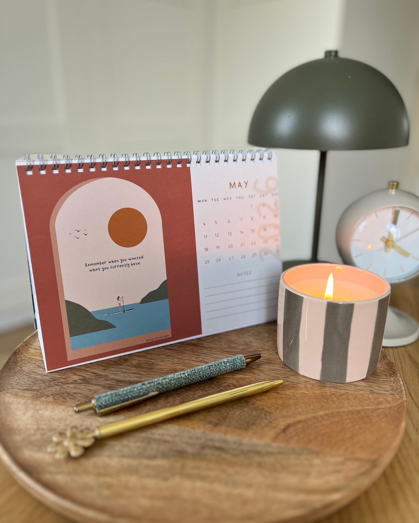 (PRE-ORDER) Thrive 2026 | Desktop Calendar | A5