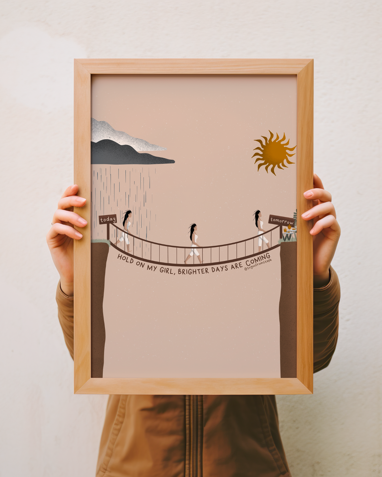 Hold On My Girl - Art Print