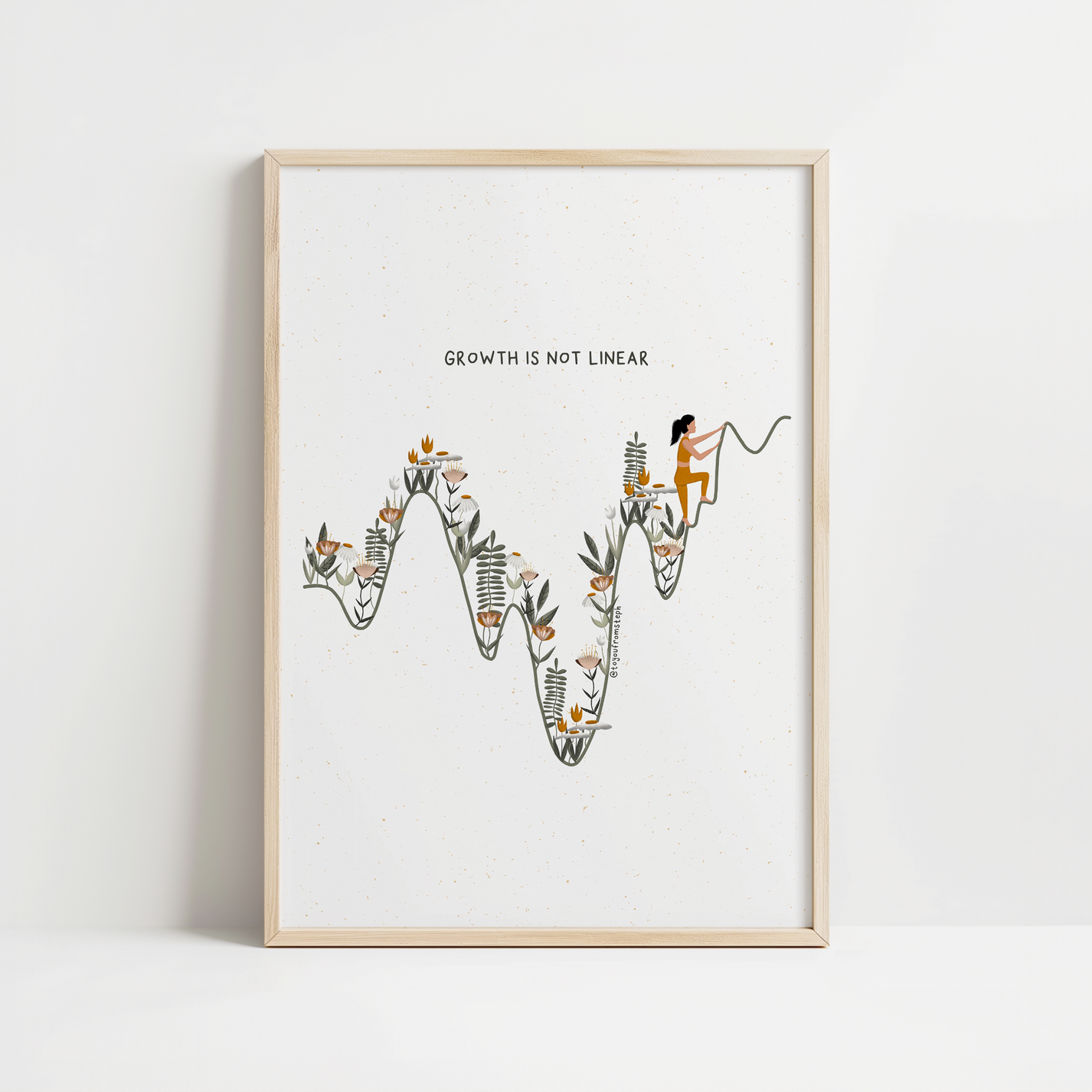 Growth is Not Linear - Art Print – To You From Steph