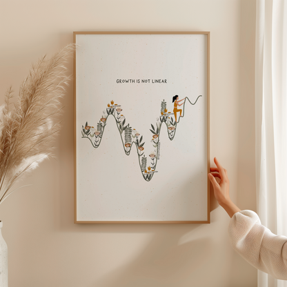Growth is Not Linear - Art Print