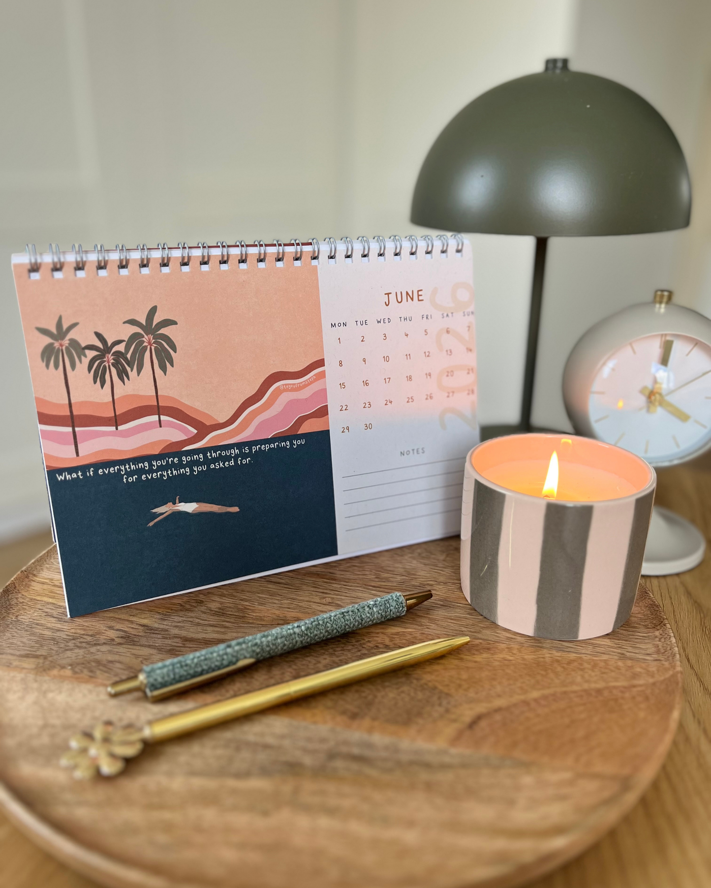(PRE-ORDER) Thrive 2026 | Desktop Calendar | A5