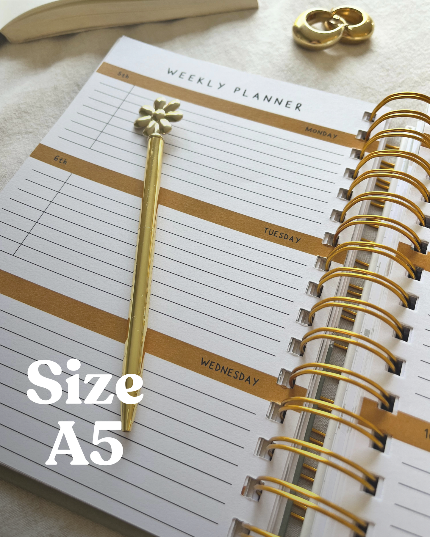 (PRE-ORDER) 2026 Premium Week-to-View Planner – A5 Hardcover, Spiral-Bound, 214 Pages