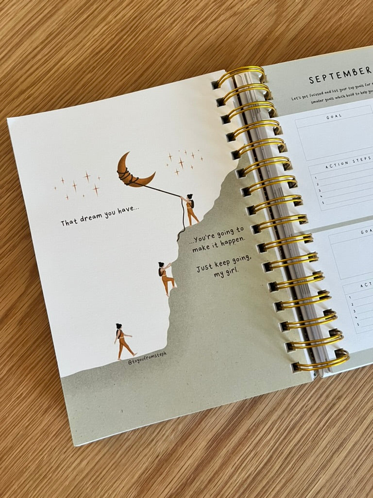 (PRE-ORDER) 2026 Premium Week-to-View Planner – A5 Hardcover, Spiral-Bound, 214 Pages