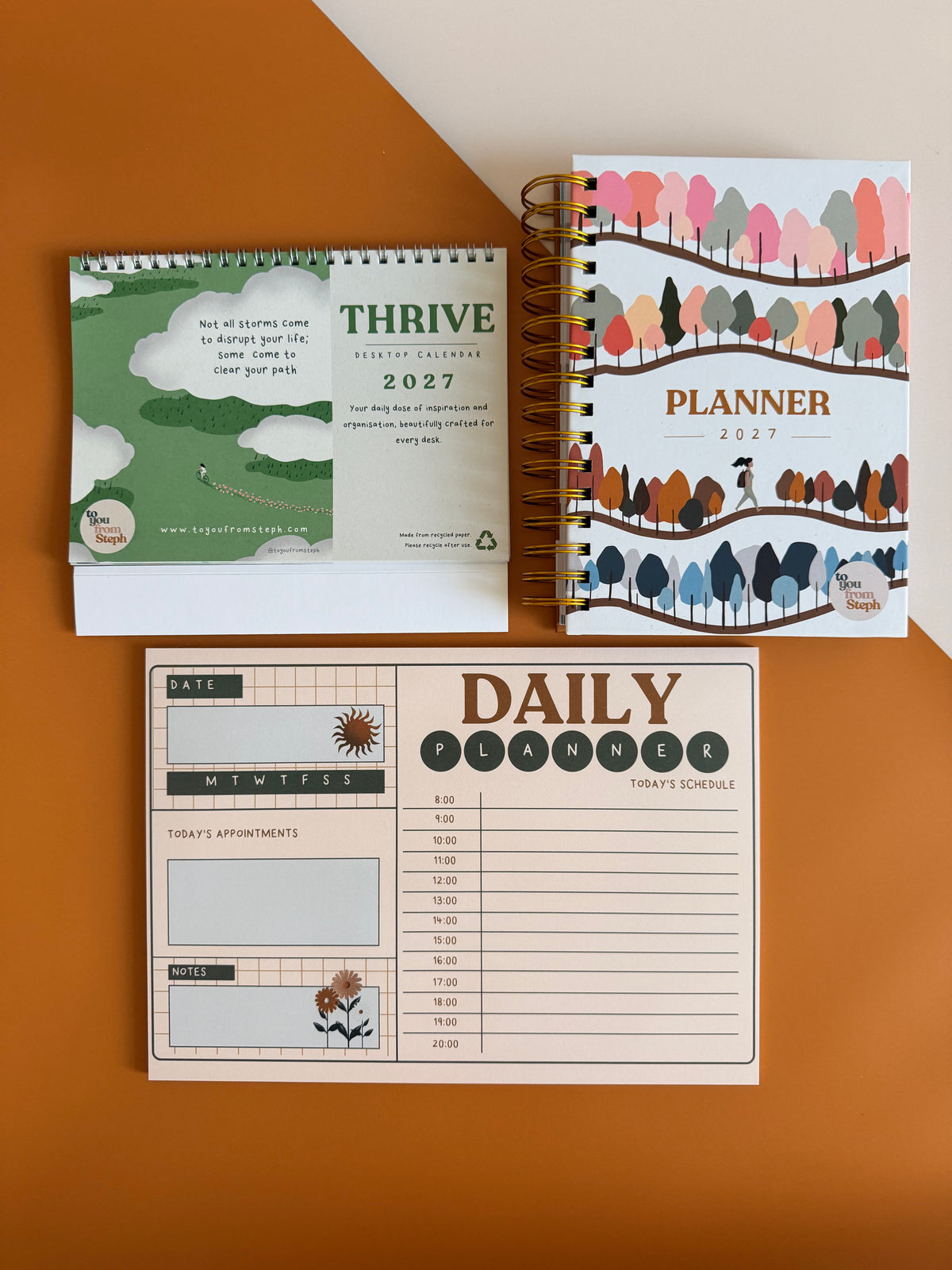 (PRE-ORDER) The 2027 Planning Bundle - Planner, Desktop Calendar & Planning Pad