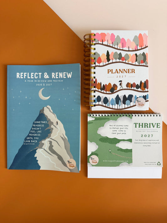 (PRE-ORDER) The 2027 Reset Bundle - Planner, Reflect & Renew + Desktop Calendar