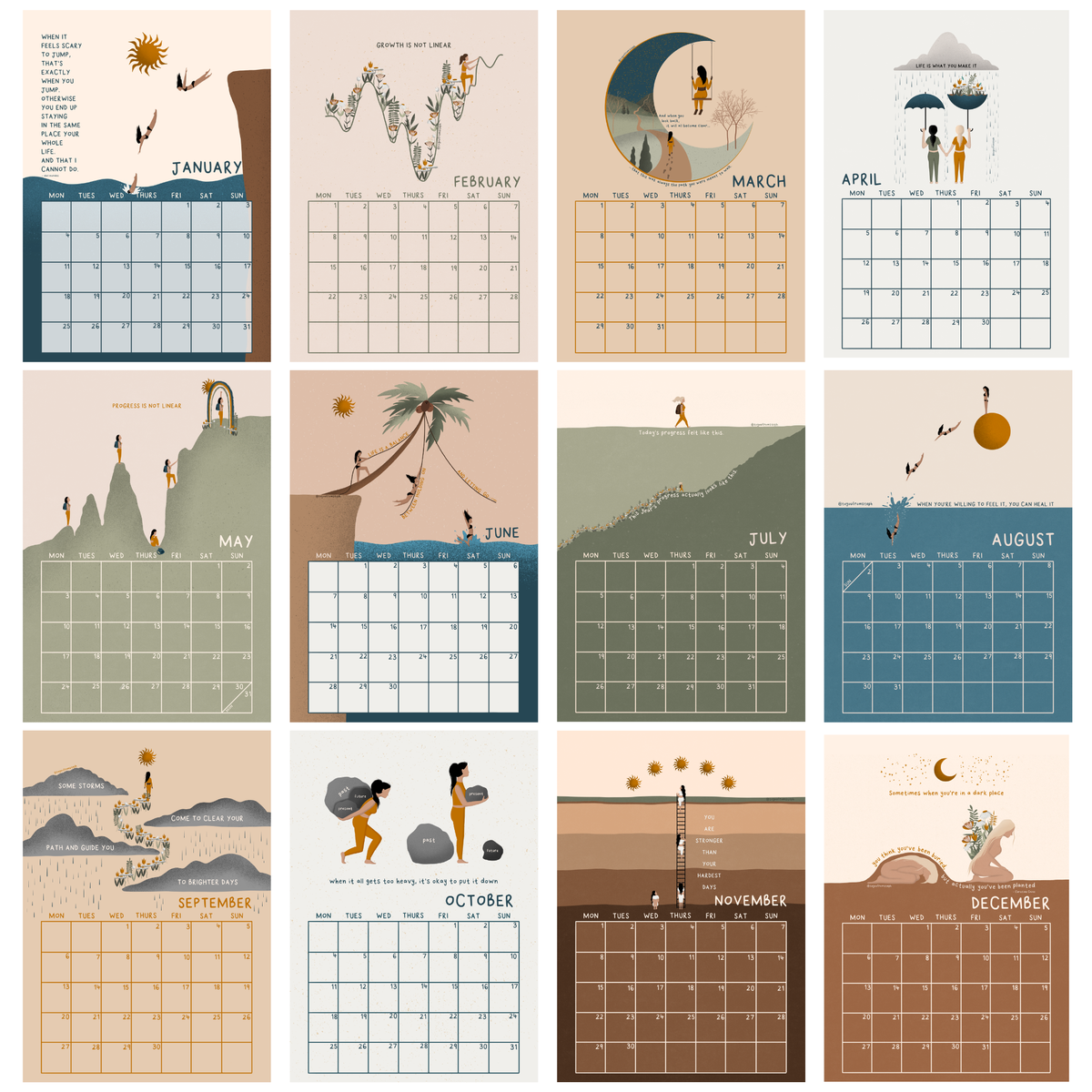 (PRE-ORDER) 2027 Wall Calendar | The Classics | A4
