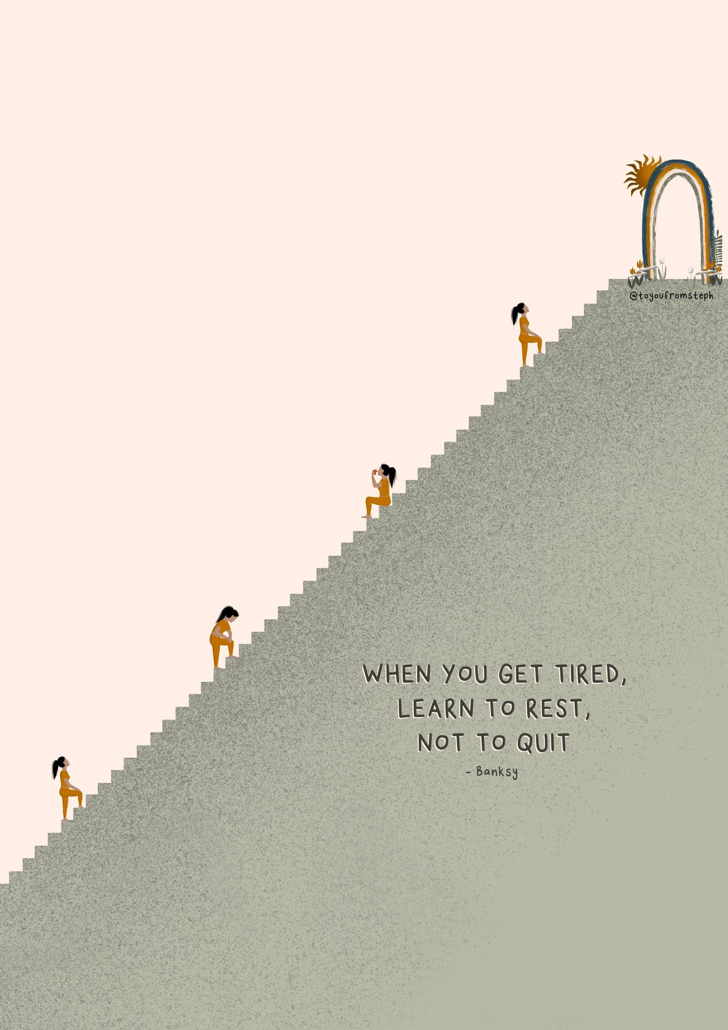 Learn to Rest - Art Print