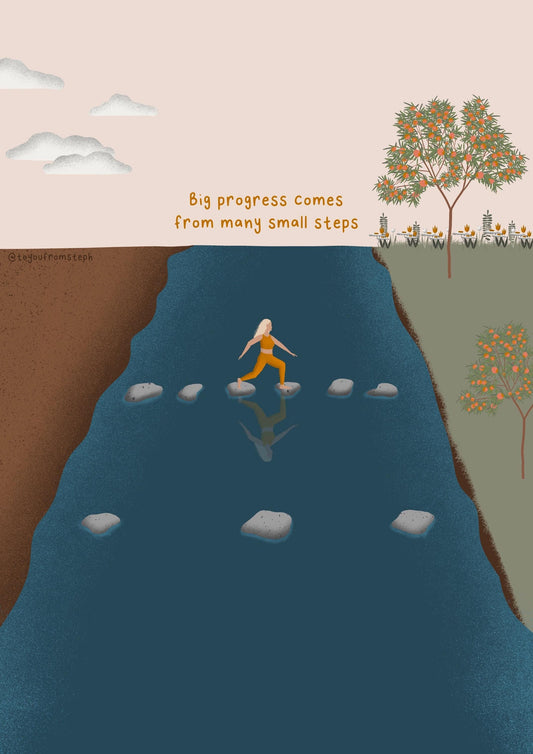 Many Small Steps - Art Print