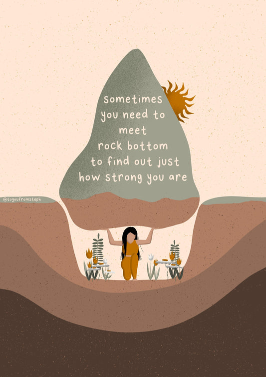 Rock Bottom - Art Print