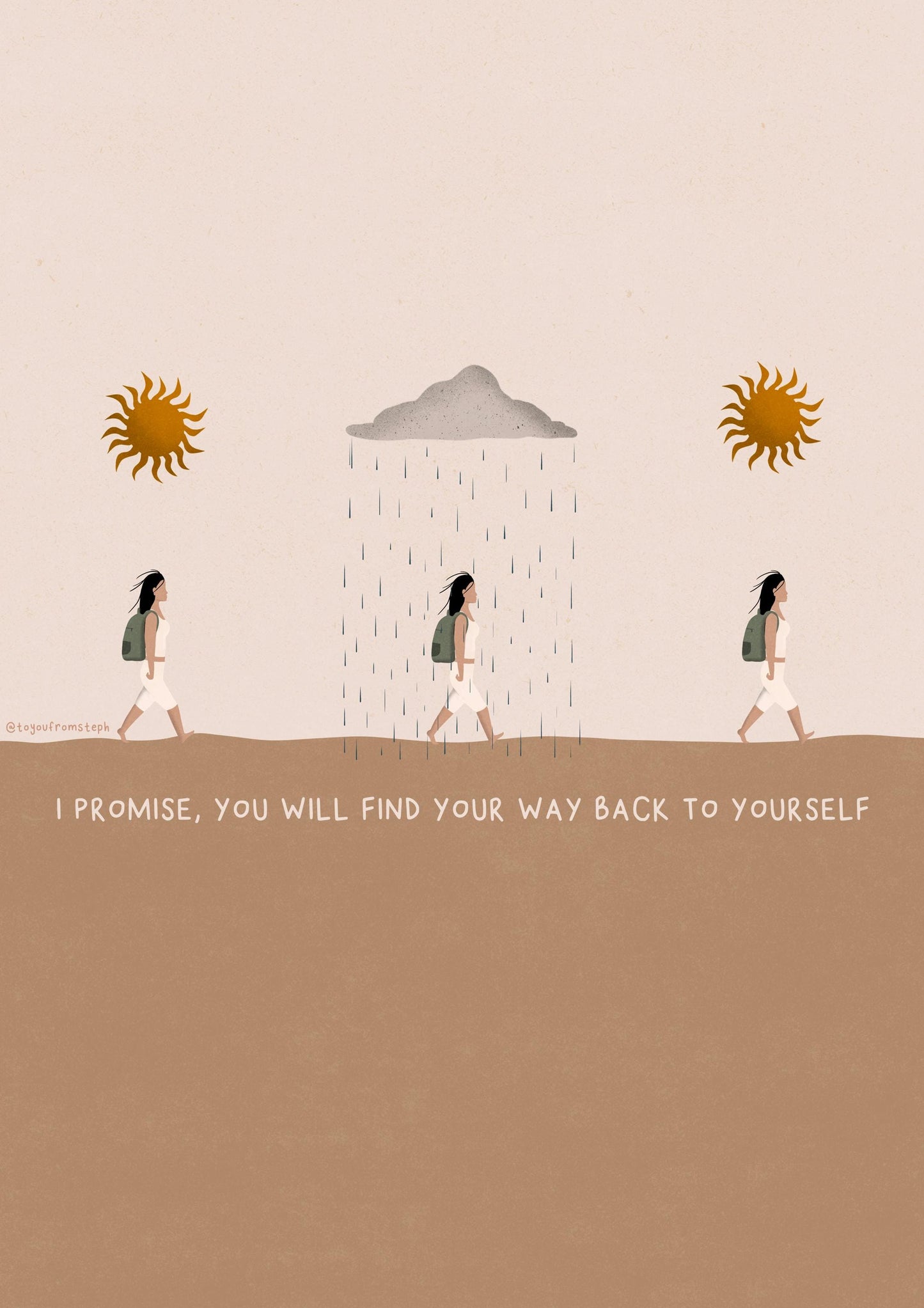 Back to Yourself - Art Print