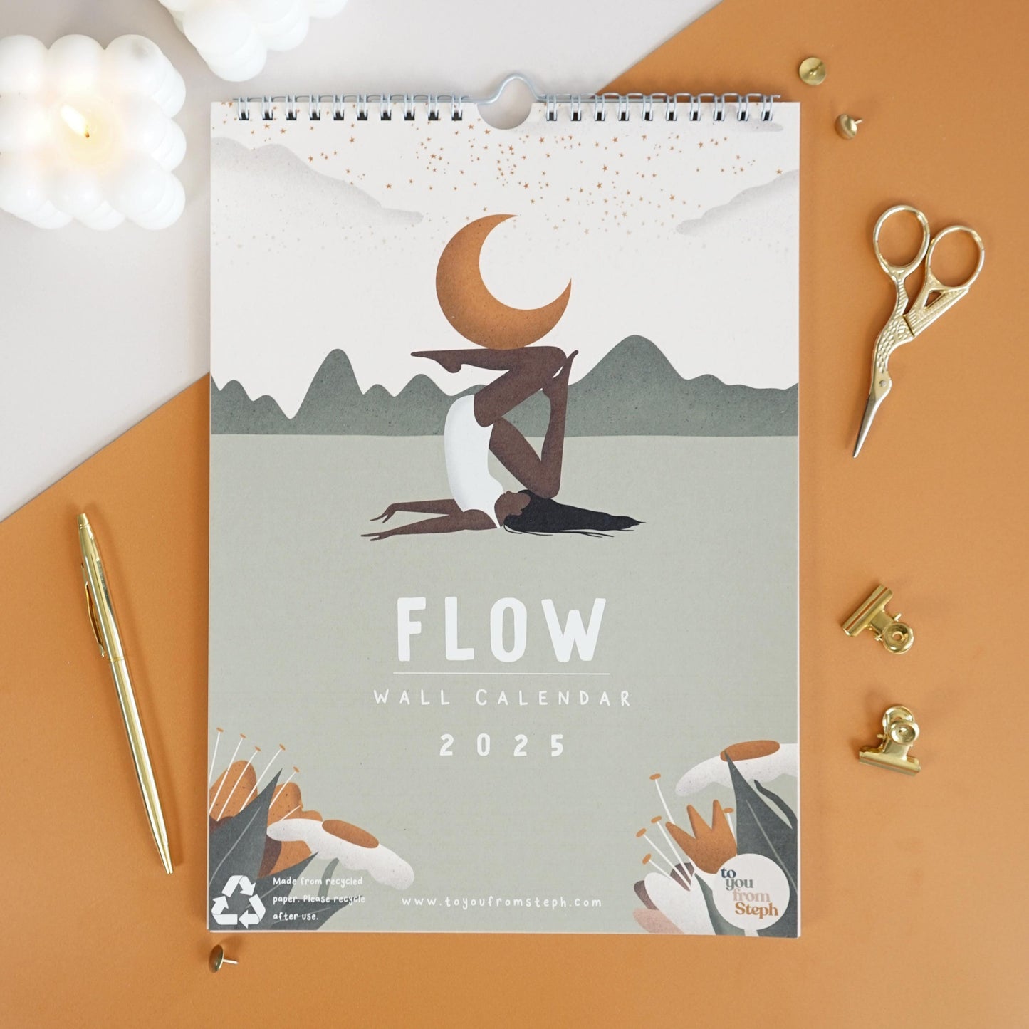 2025 Wall Calendar | Flow | A4