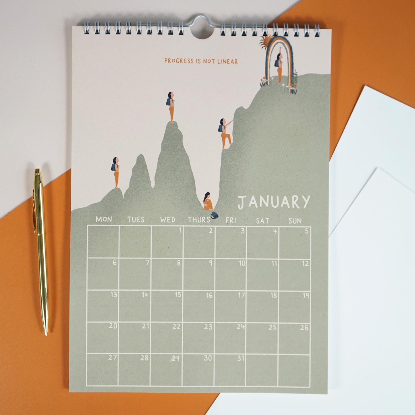 2025 Wall Calendar | Rise | A4