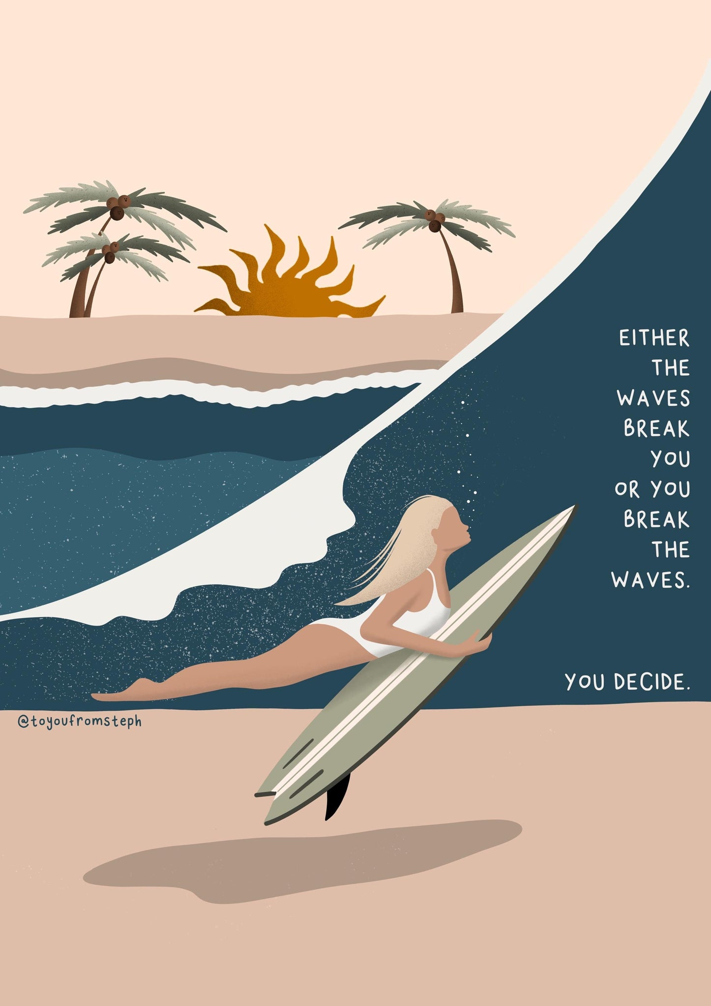 Break the Waves - Art Print