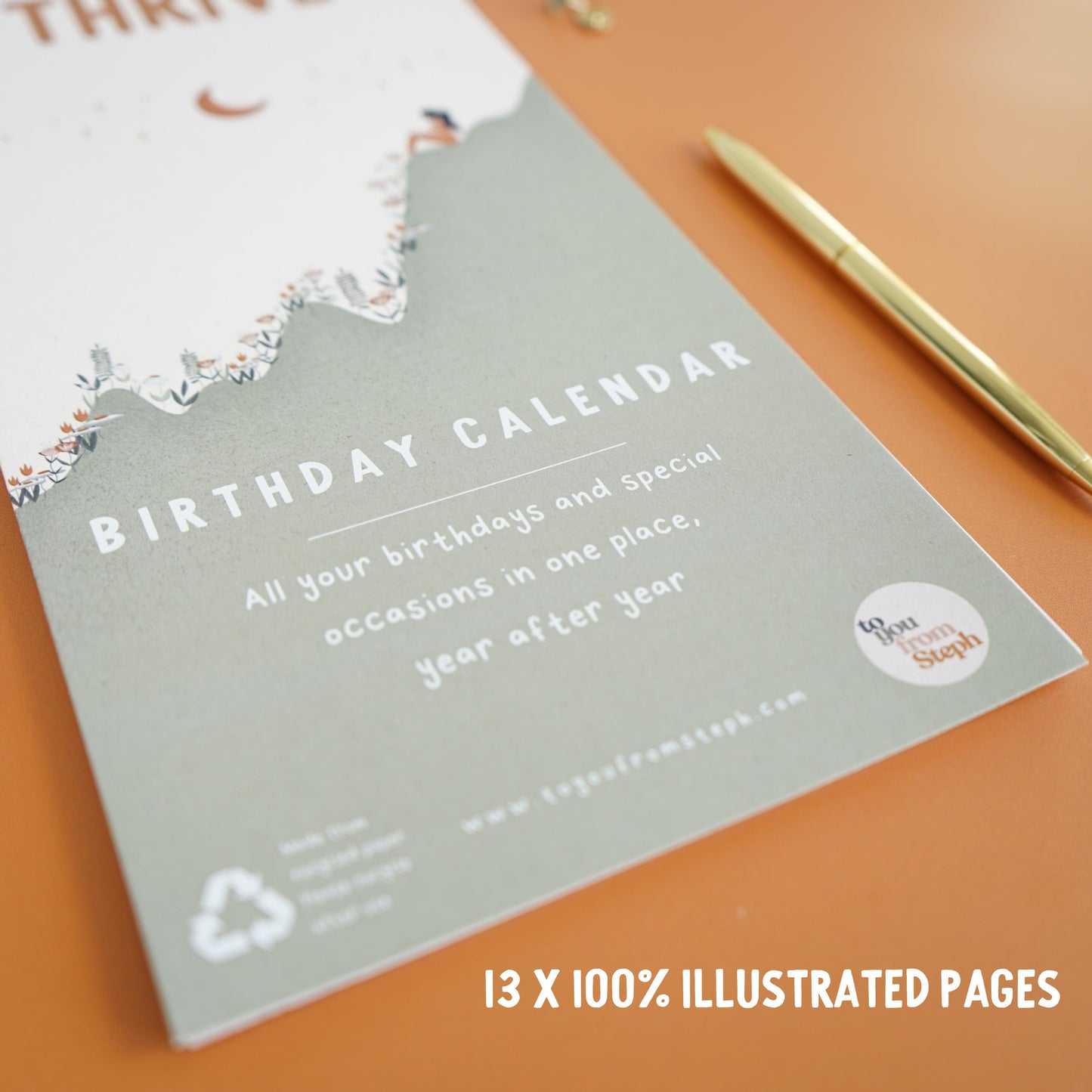 Birthday Calendar 2025 | Thrive | A3L