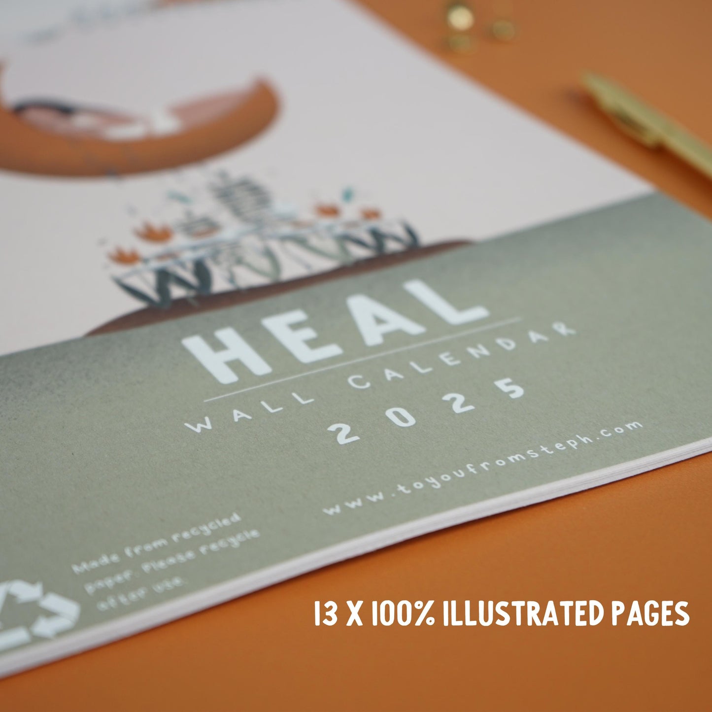 2025 Wall Calendar | Heal | A4