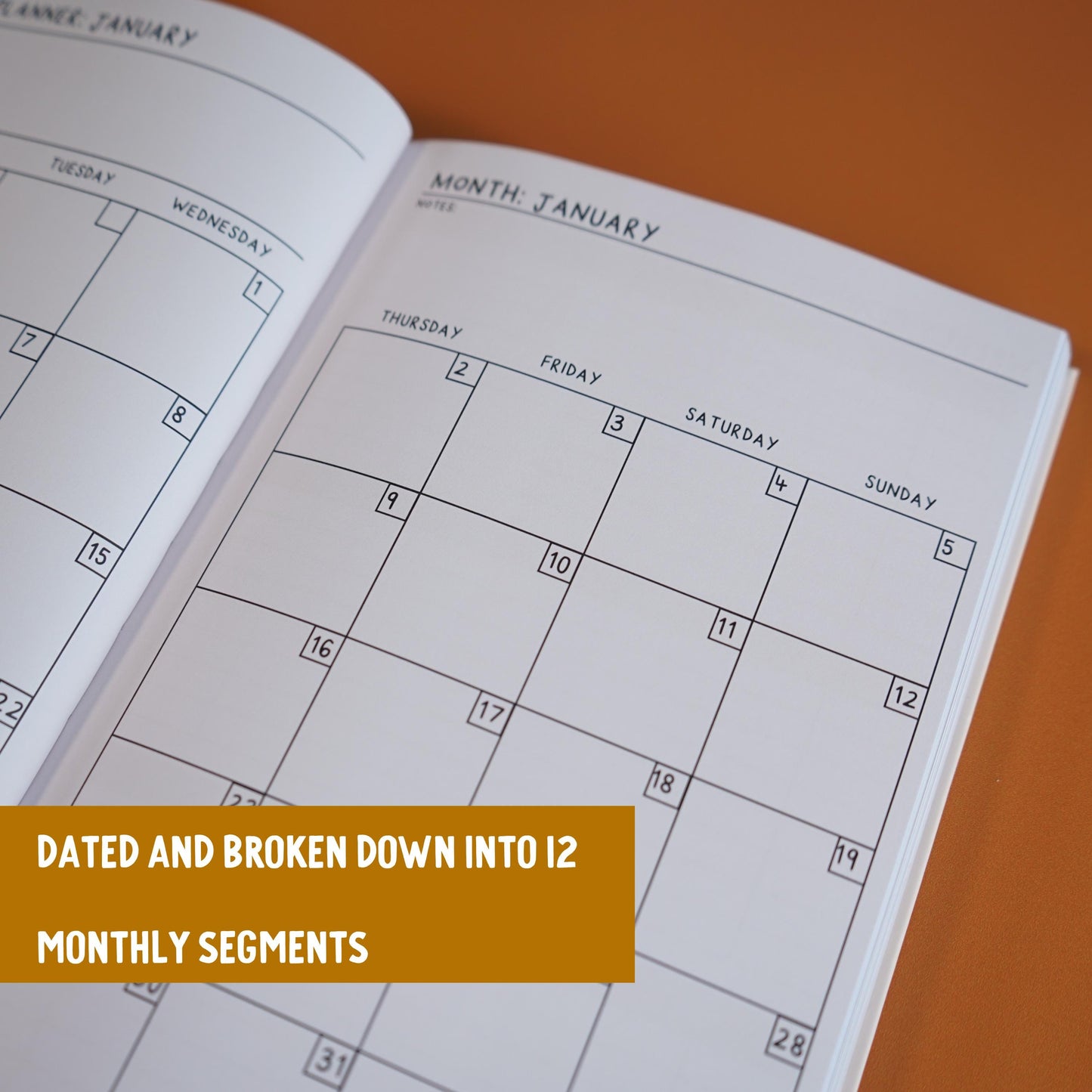 2025 Dated Planner | A5 Hardcover | Week To View