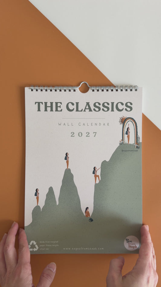 (PRE-ORDER) 2027 Wall Calendar | The Classics | A4