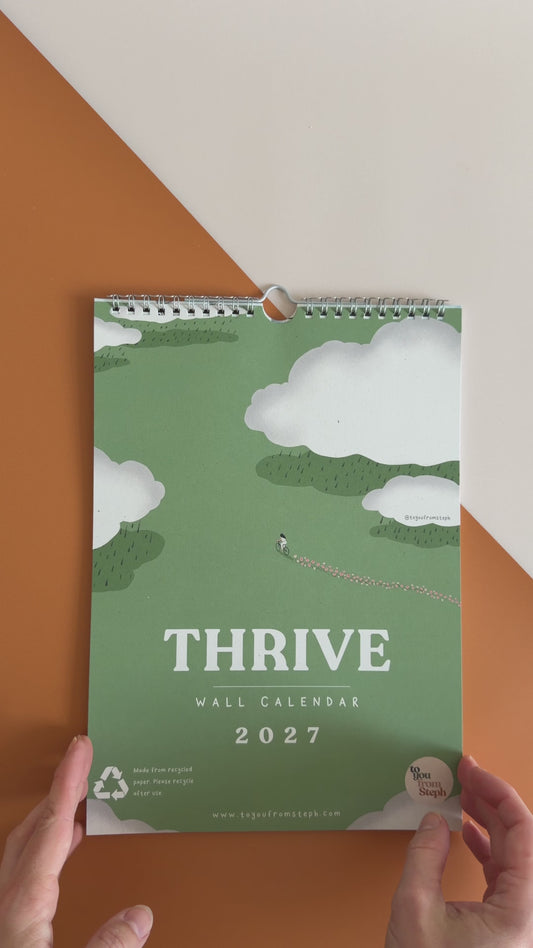 (PRE-ORDER) Thrive 2027 Wall Calendar | A4