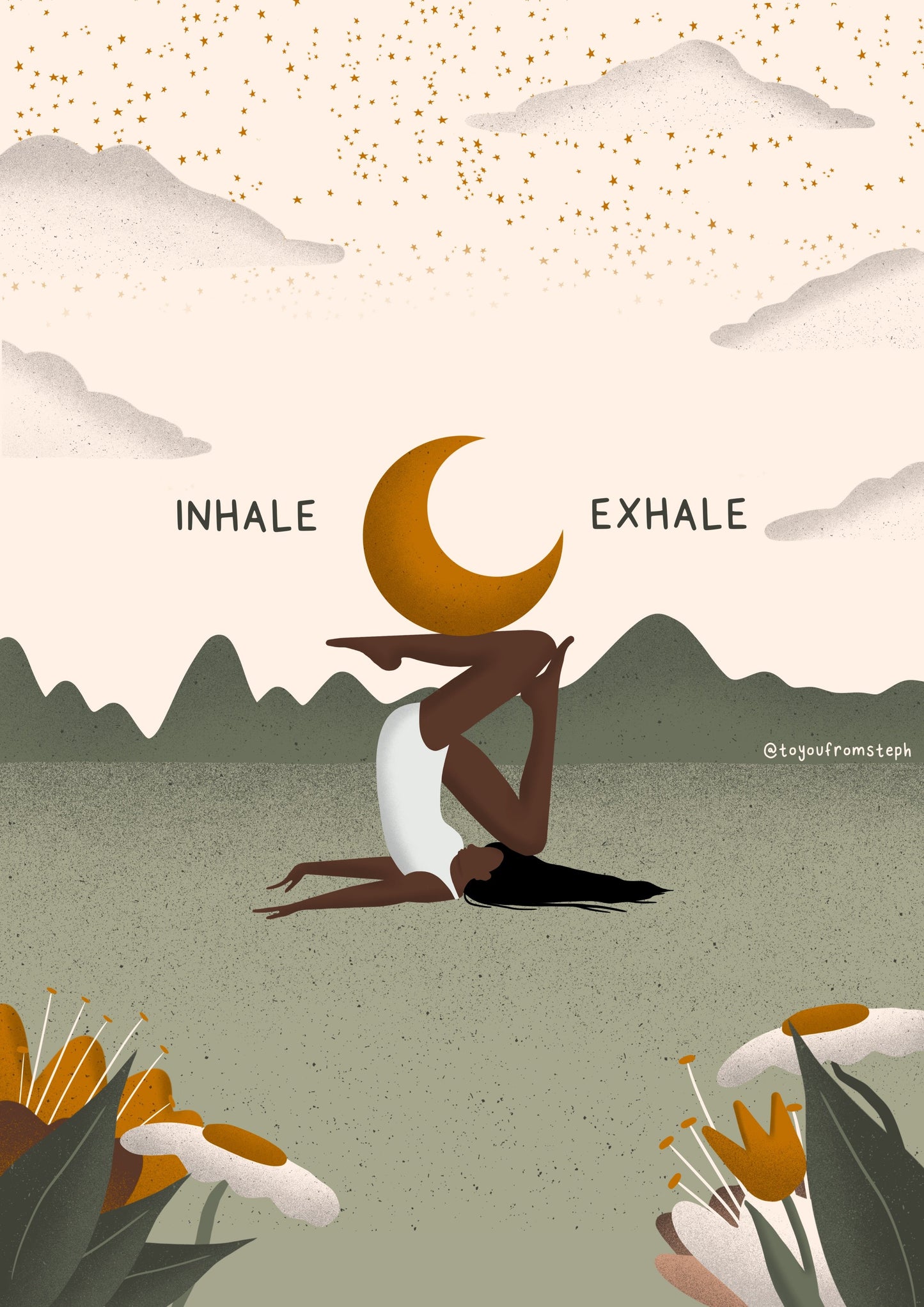 Inhale Exhale - Art Print