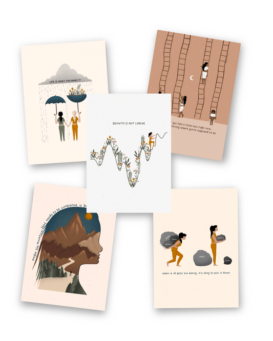 Growth Bundle - Pack of 5 Postcards