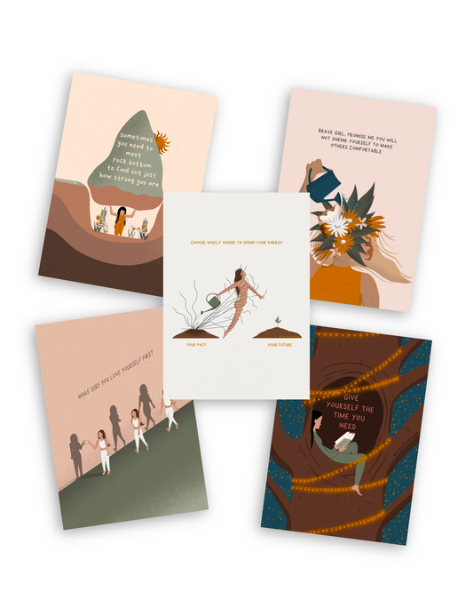 Self Love Bundle - Pack of 5 Postcards