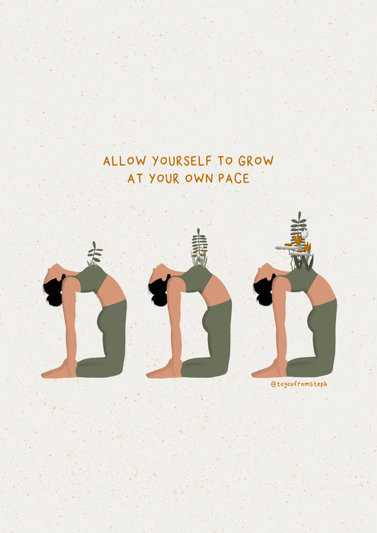 Grow at Your Own Pace - Print (A4)